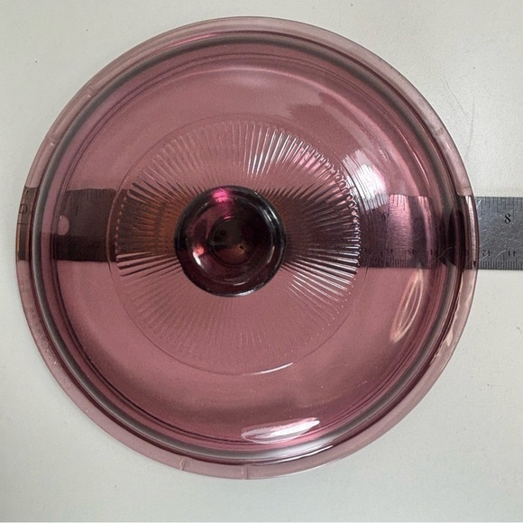 Pyrex Vision V1 5C cranberry  replacement vented lid - Picture 3 of 7